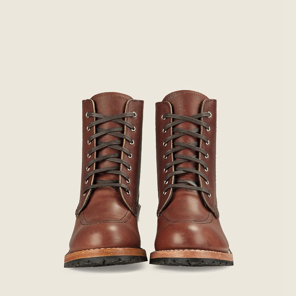 Red Wing Heritage Boots Brown - Red Wing Womens Clara - Heeled Harness Leather - NZCFO-6527